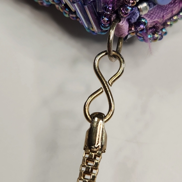 Vintage La Regale Beaded Purse Evening Bag Clutch Studio 18 *Some Beads Missing* - Picture 11 of 16